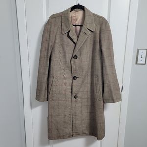 VINTAGE STYLED BY FINE ARTS Long Plaid Coat